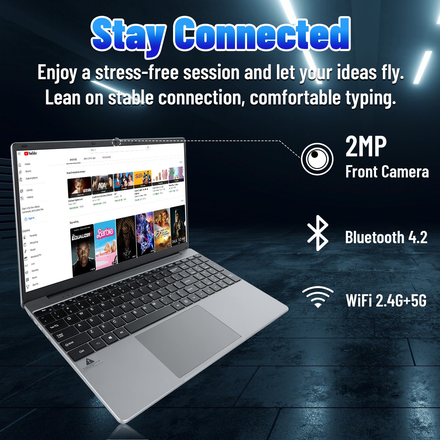 Maypug Laptop Computer -1080P IPS Full HD Laptop,12GB DDR4 512GB SSD Quad-Core Intel Celeron Processors, Pre-Installed Windows 11, USB 3.0, 15.6''Screen, Bluetooth 4.2, 2.4G/5G WiFi, Mini-HDMI