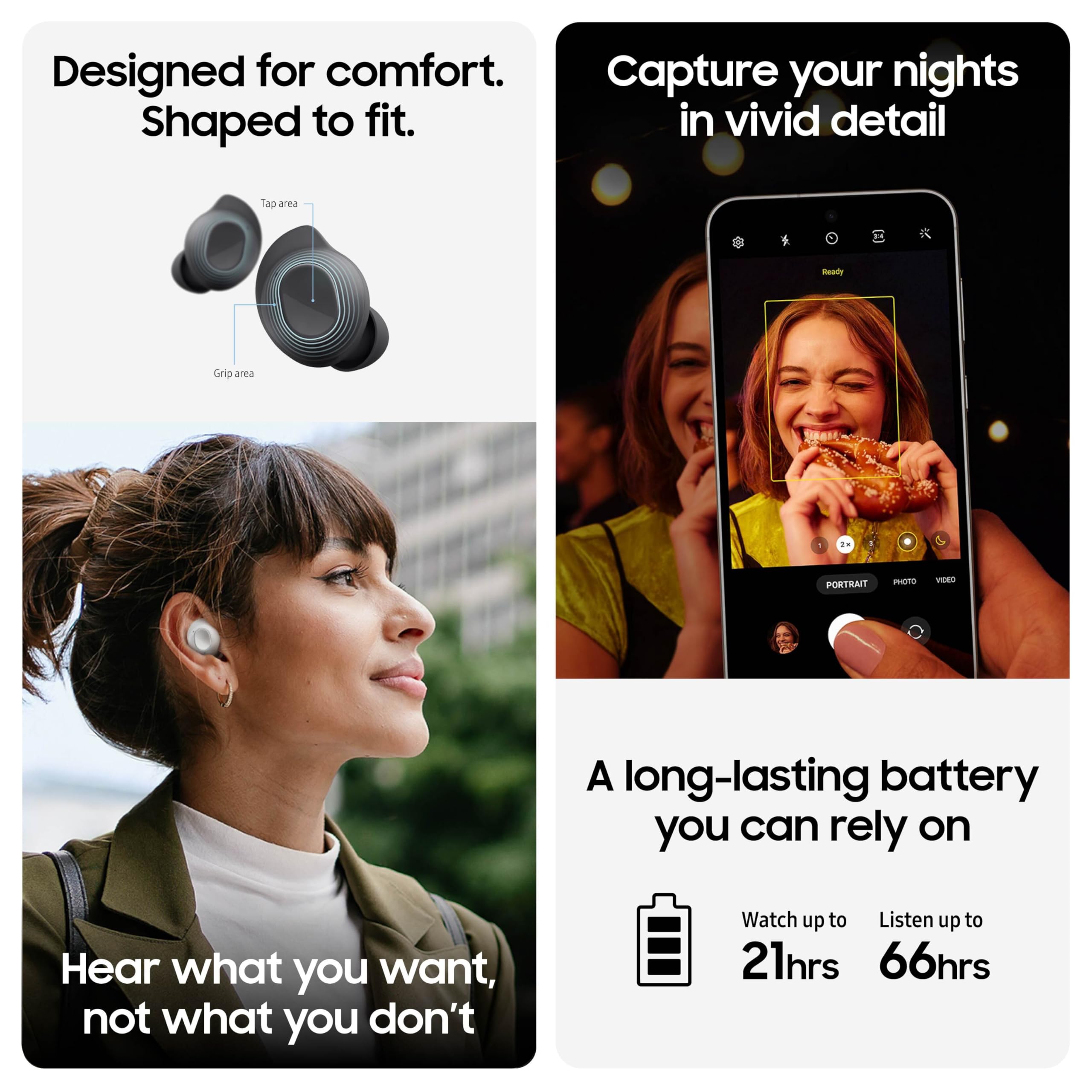 SAMSUNG Galaxy S23 FE Cell Phone, 128GB, Unlocked Android Smartphone, Long Battery Life, Premium Processor, Tough Gorilla Glass Display, Hi-Res 50MP Camera, US Version, 2023, Cream