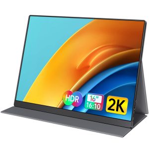 ForHelp 15.6inch Portable Monitor,1080P USB-C HDMI Second External Monitor for Laptop,PC,Mac Phone,PS,Xbox,Swich,IPS Ultra-Thin Zero Frame Gaming Monitor/Premium Smart Cover
