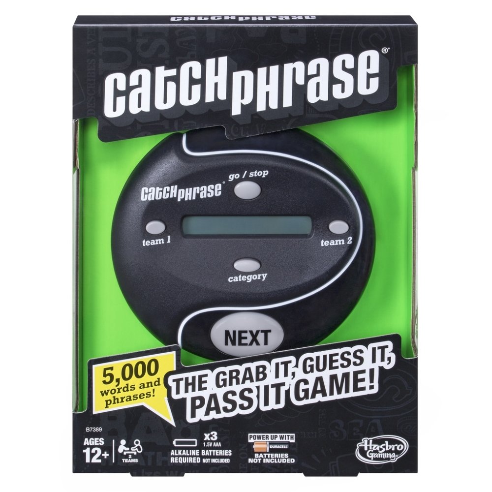 Hasbro Gaming Catch Phrase Game, Handheld Electronic Games, Easter Basket Stuffers or Gifts for Teens, Ages 12+