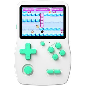 32 Bit Handheld Games for Kids Preloaded 139 Video Games, Portable Video Gaming Player with 3.0″ IPS Screen and Rechargeable Battery, Mini Travel Games Electronic Gifts Toys for Boys Girls, Blue