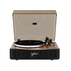 Syitren Paron Record Player Vintage Turntable for Vinyl Records with Built-in Speakers Bluetooth Retro Phonograph Wood Walnut