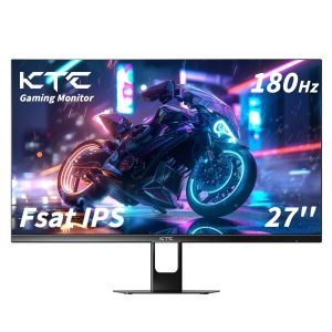 KTC 34” Curved Ultrawide Gaming Monitor, 21:9, 3440x1440p 165Hz 1ms, 1500R Curved Monitor, Freesync G-sync, Picture by Picture,PIP, Height/Tilt/Swivel/Pivot