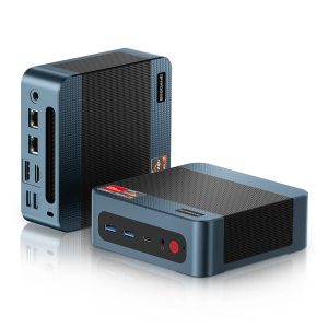 BOSGAME P3 Lite Mini PC Desktop Computers, AMD Ryzen 7 6800H, 24GB DDR5, 1TB PCIe 4.0 SSD, Win 11 Pro, 4K Triple Display, Dual 2.5G LAN/Wi-Fi 6E/BT5.2, Compact Silent PC for Gaming, Office, Design