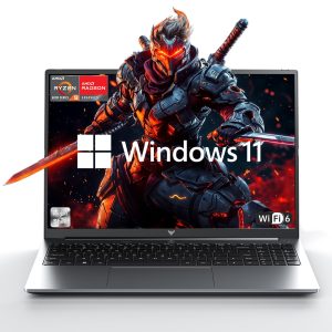 KAIGERR 2025 Laptop, Laptop with AMD Ryzen 7 6800HX (8C/16T, Up to 4.7GHz), 16GB DDR5 512GB NVMe SSD Laptop Computer, 16-inch FHD Display, WiFi 6, Backlit KB