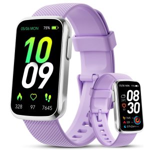 TIMU Fitness Tracker, Fitness Watch with 24/7 Heart Rate Monitor/Sleep Tracker, 20+ Sports Modes Step Calorie Counter Pedometer, IP68 Waterproof Activity Trackers and Smartwatches Android/iOS