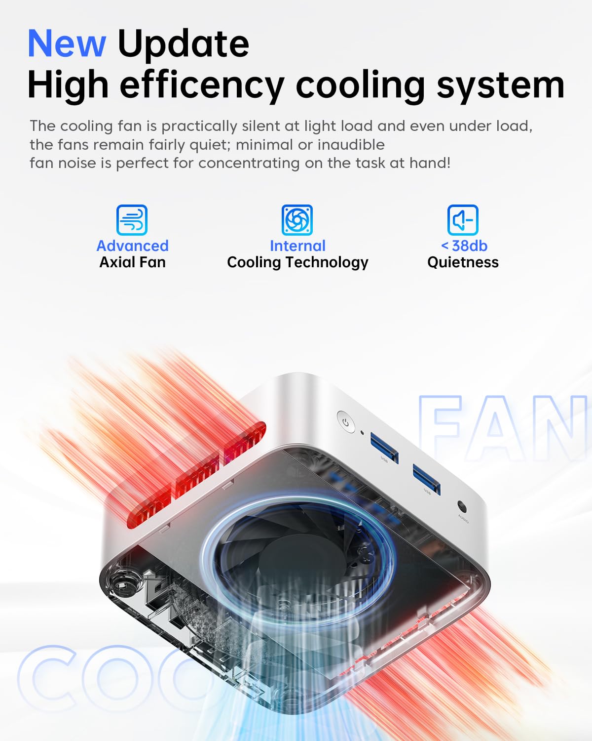 ACEMAGIC N150 Vista Mini PC V1, Twin Lake N150(Beat N100/N95, up to 3.6GHz), 16GB DDR4 RAM 512 SSD Mini Computers,11 Pro Desktop 4K Dual Display/HDMI/WiFi/BT/LAN for Home/Office
