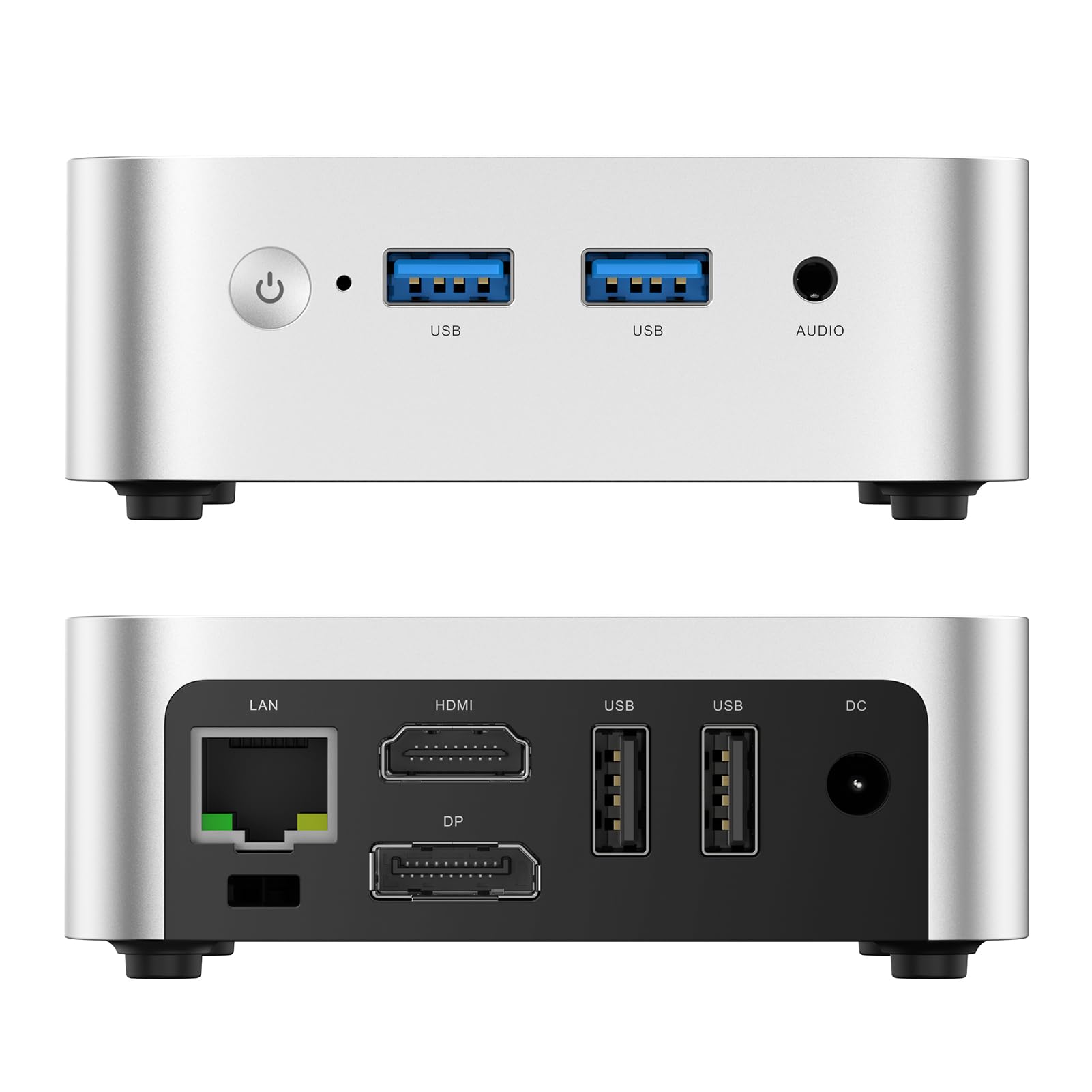ACEMAGIC N150 Vista Mini PC V1, Twin Lake N150(Beat N100/N95, up to 3.6GHz), 16GB DDR4 RAM 512 SSD Mini Computers,11 Pro Desktop 4K Dual Display/HDMI/WiFi/BT/LAN for Home/Office