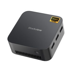Blackview MP80 Mini PC Intel N95, Micro Desktop Computer Windows 11 Pro, 16GB DDR5 RAM 512GB M.2 SSD, Energy-Efficient, 4K Triple Display/Dual Gigabit LAN/WiFi/BT for Office/Work/Business/Home