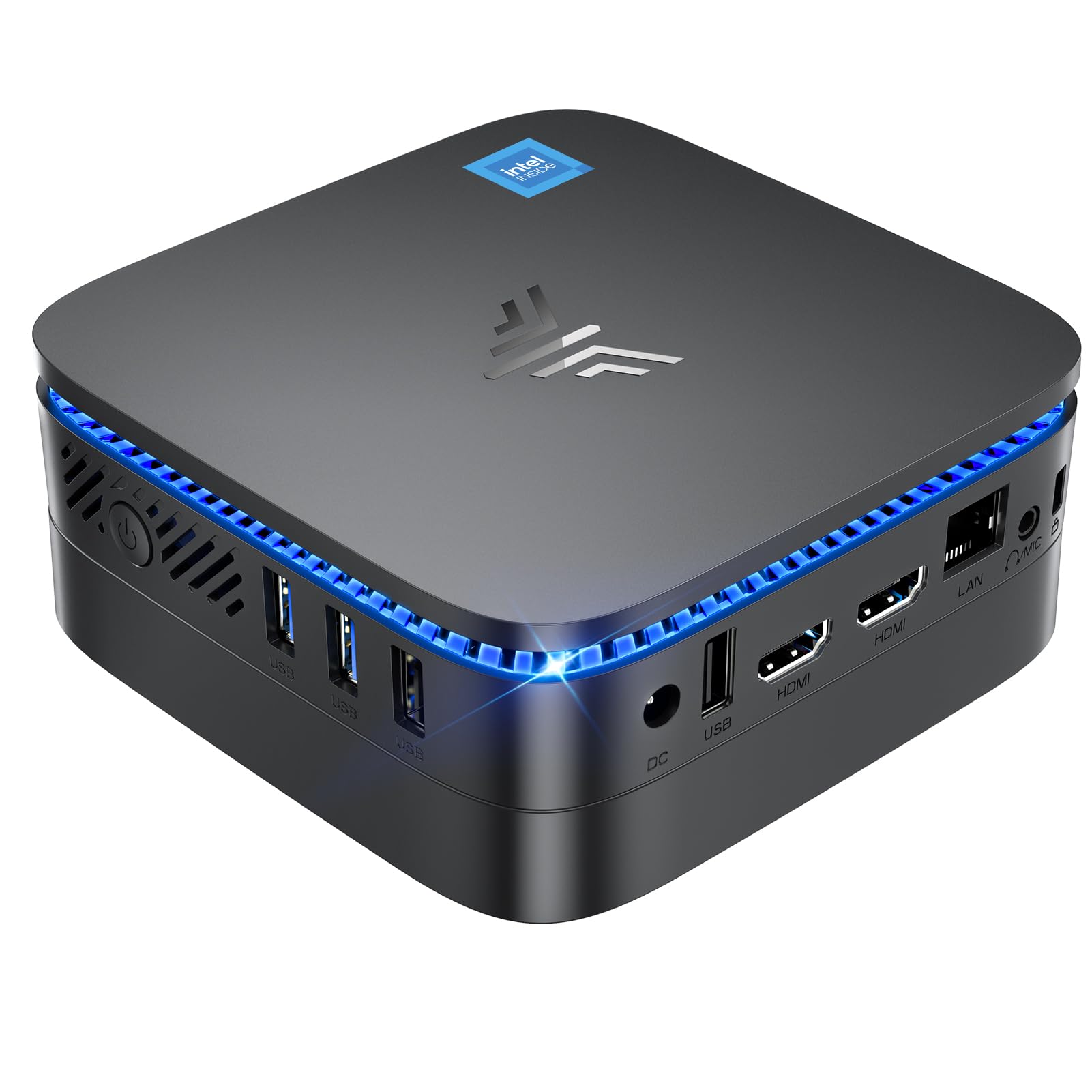 KAMRUI AK1PLUS Mini PC Computer, 12th Alder Lake- N95 up to 3.4 GH, 16GB RAM 512GB M.2 SSD, Mini Desktop Computer, Support 2.5