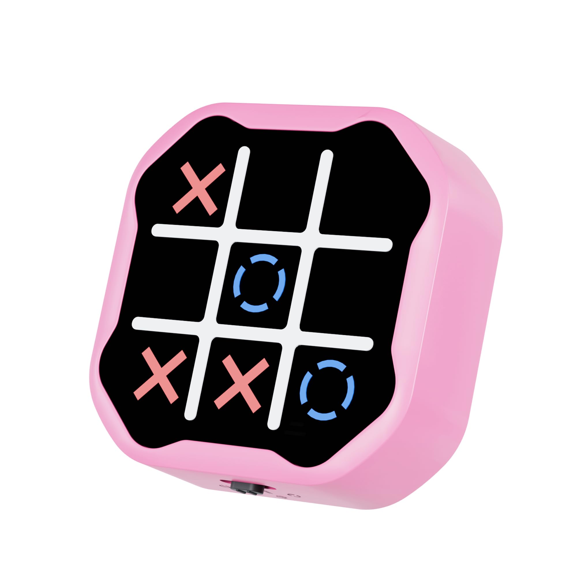 MASSRT 3 in 1 Electronic Tic Tac Toe Game, Handheld Digital Tic Tac Toe Bolt Game with Silent Mode, Portable Learing Toy Gift for Kids & Adults, Blue (One Pack)