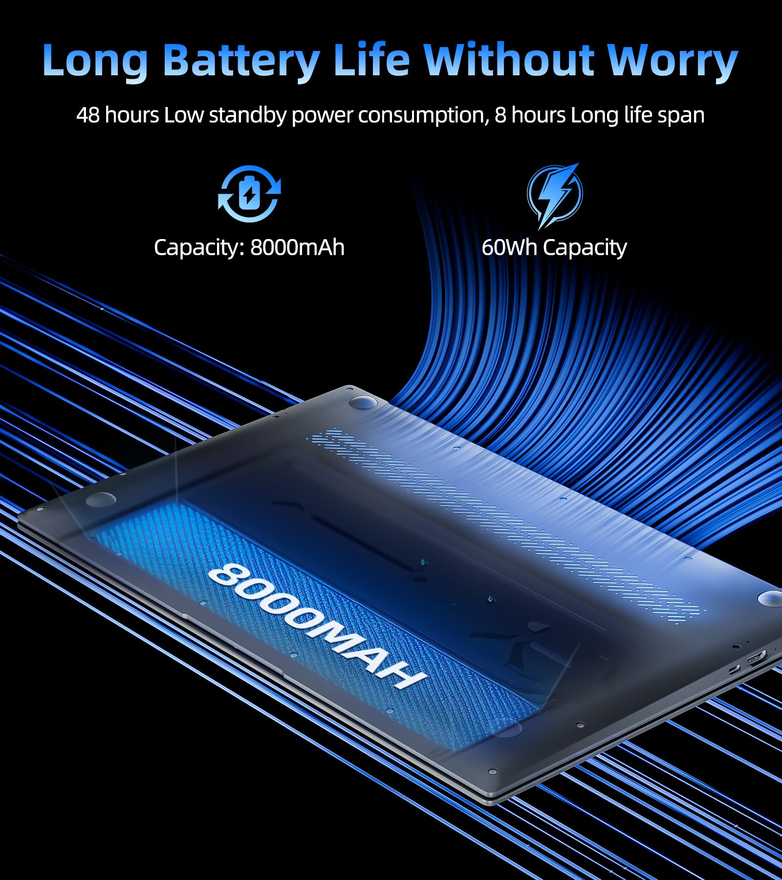 Naclud Windows 11 Laptops, 17.3 Inch Laptop Computer with Core i3 Processor, 4GB DDR3 128GB SSD(Expandable 1TB), 60800mWh Battery, FHD IPS Display, Type-C, HDMI, 5G WiFi, BT4.2, Webcam, USB3.2