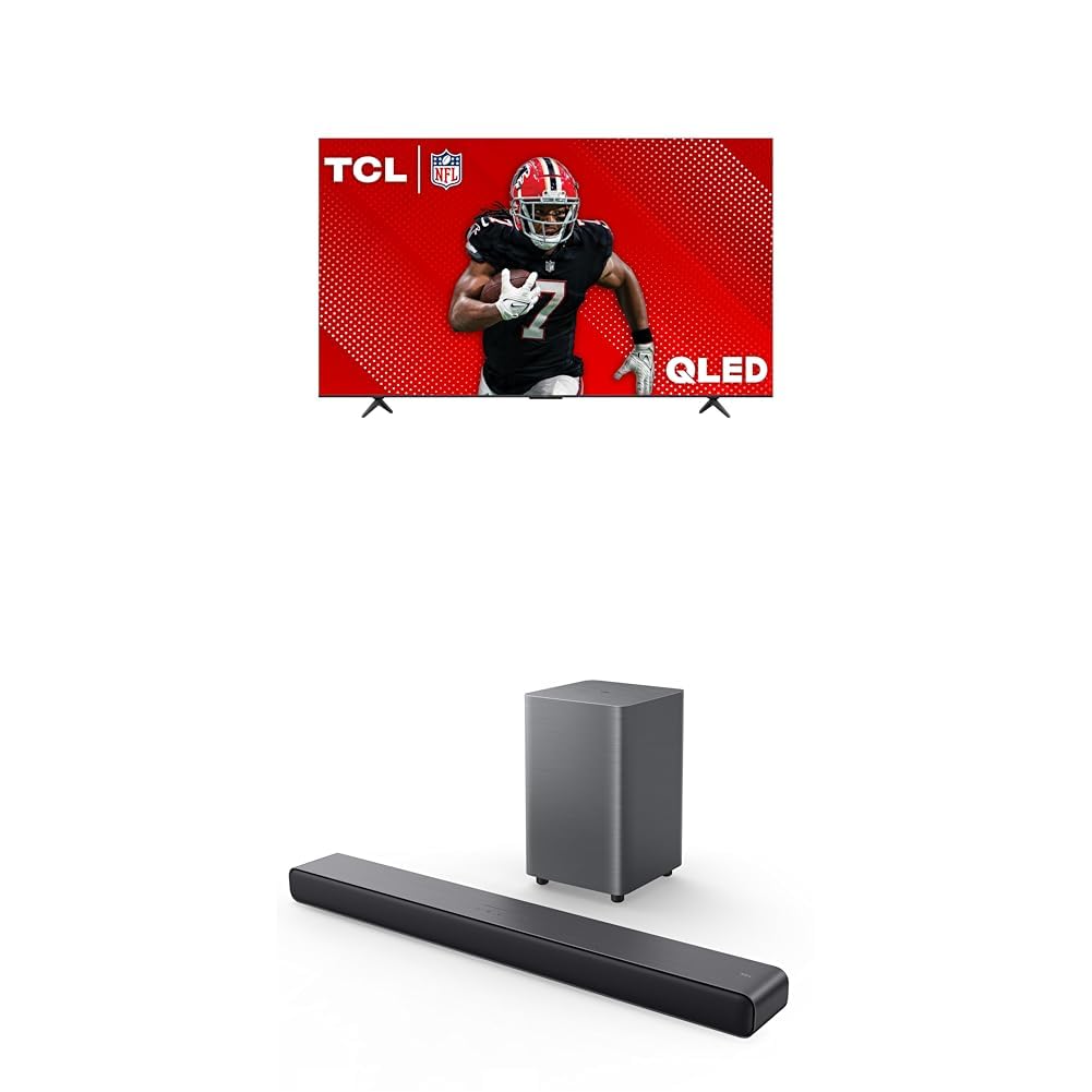 TCL 75-Inch Q65 QLED 4K UHD Smart TV with Google TV (75Q651G, 2024 Model) Dolby Vision, Dolby Atmos, HDR Pro+, Game Accelerator Enhanced Gaming, Voice Remote, Works with Alexa, Streaming Television