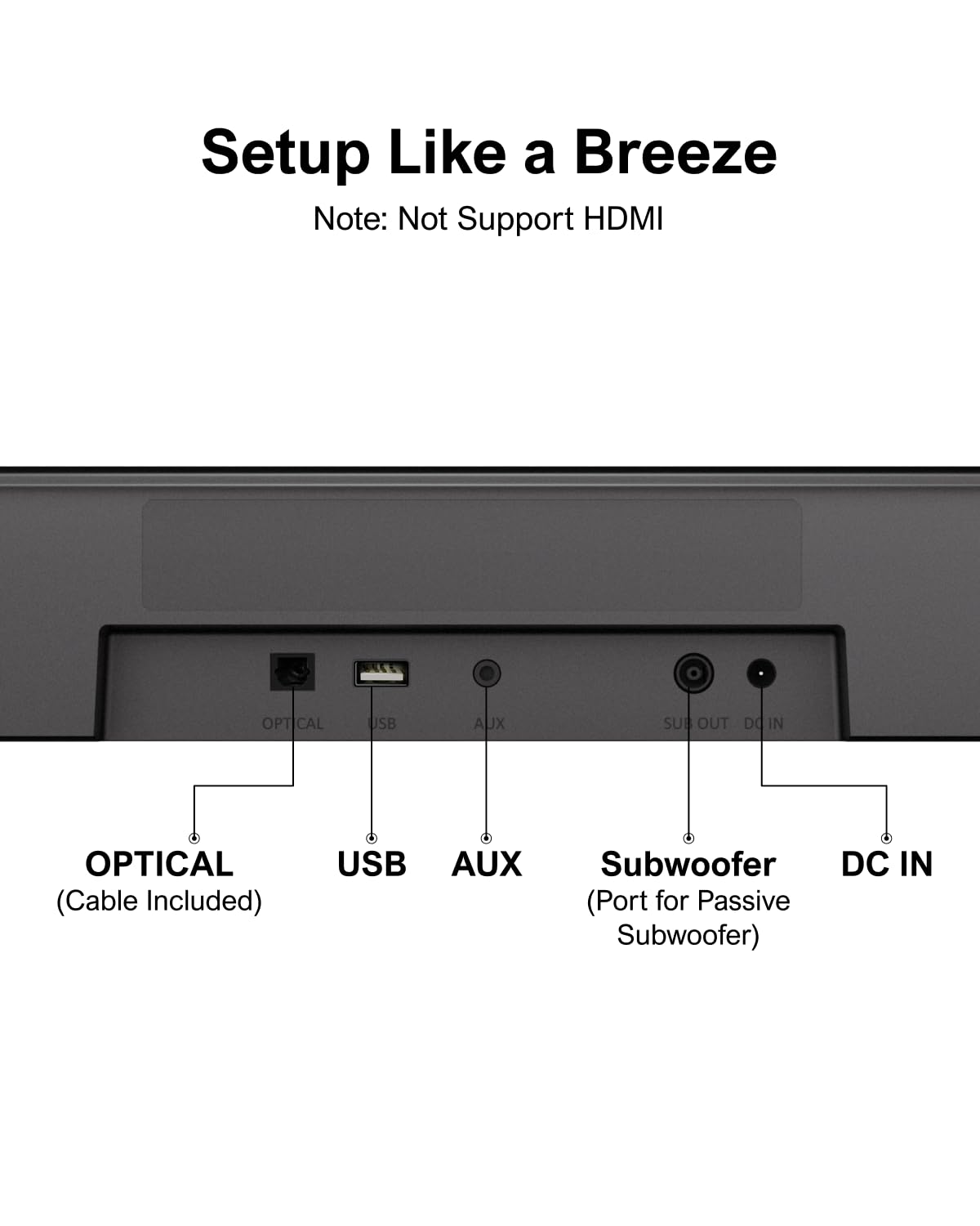 ULTIMEA 5.1 Sound Bar with Virtual Surround Sound System for TV, Sound Bar for Smart TV with 2 Surround Speakers for Home Theater, App Control, Wired Subwoofer, Peak Power 250W, Opt/AUX/BT, Aura A30