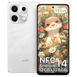 UMIDIGI Note 100 Unlocked Cell Phone,8-core Android 14 Phones,12(6+6) GB+128GB Expand 1TB,6.8''HD+120Hz Display,50MP Camera,5000mAh+20W Fast Charge Dual SIM Smart Phone,NFC,Face ID+Fingerprint,GPS