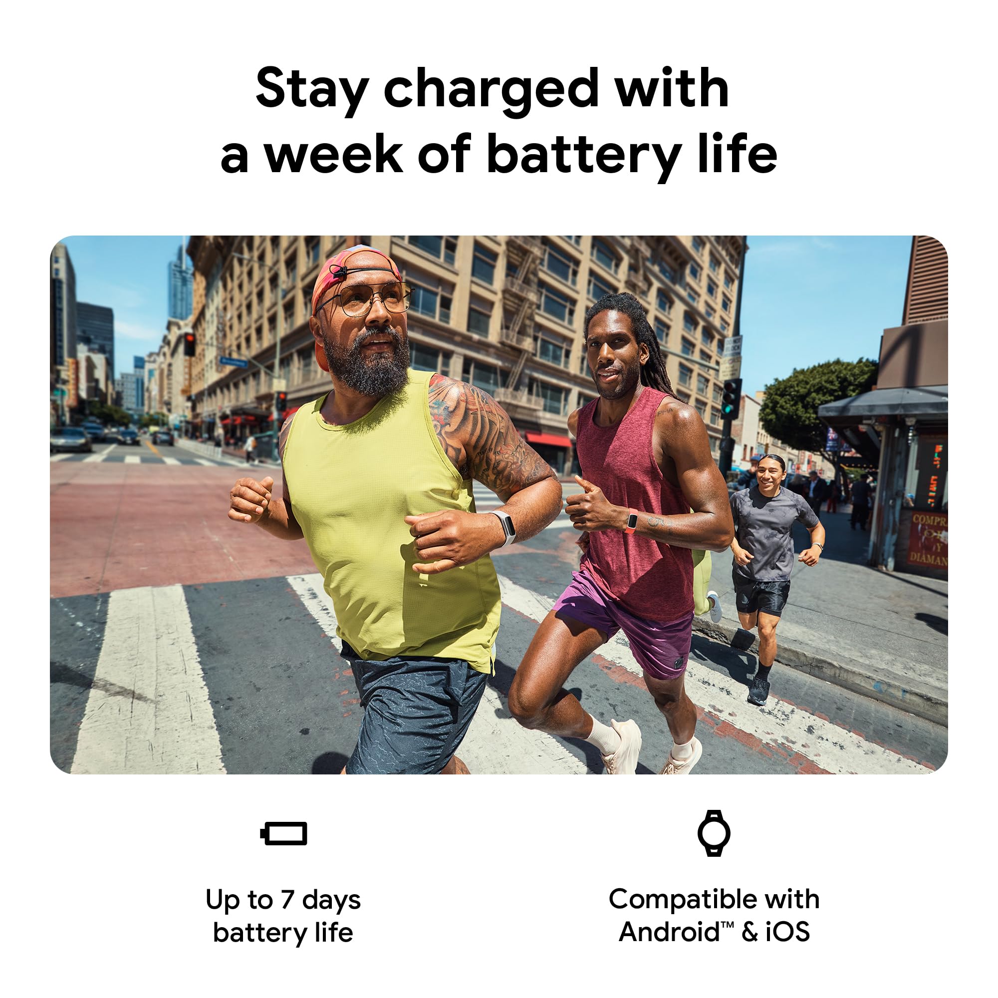 Fitbit Charge 6 Fitness Tracker with Google apps, Heart Rate on Exercise Equipment, 6-Months Premium Membership Included, GPS, Health Tools and More, Porcelain/Silver, One Size (S & L Bands Included)