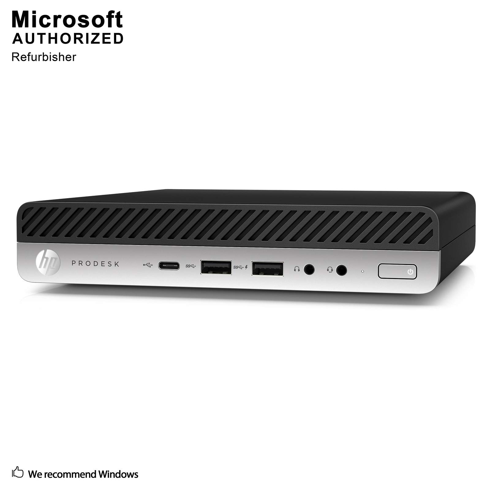 HP ProDesk 600 G3 Mini PC Desktop Intel Core i5-6500T (Quad Core) 16GB RAM 256GB PCIe Solid State Drive USB-C Windows 10 Professional (Renewed)