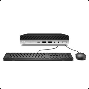 HP ProDesk 600 G3 Mini PC Desktop Intel Core i5-6500T (Quad Core) 16GB RAM 256GB PCIe Solid State Drive USB-C Windows 10 Professional (Renewed)
