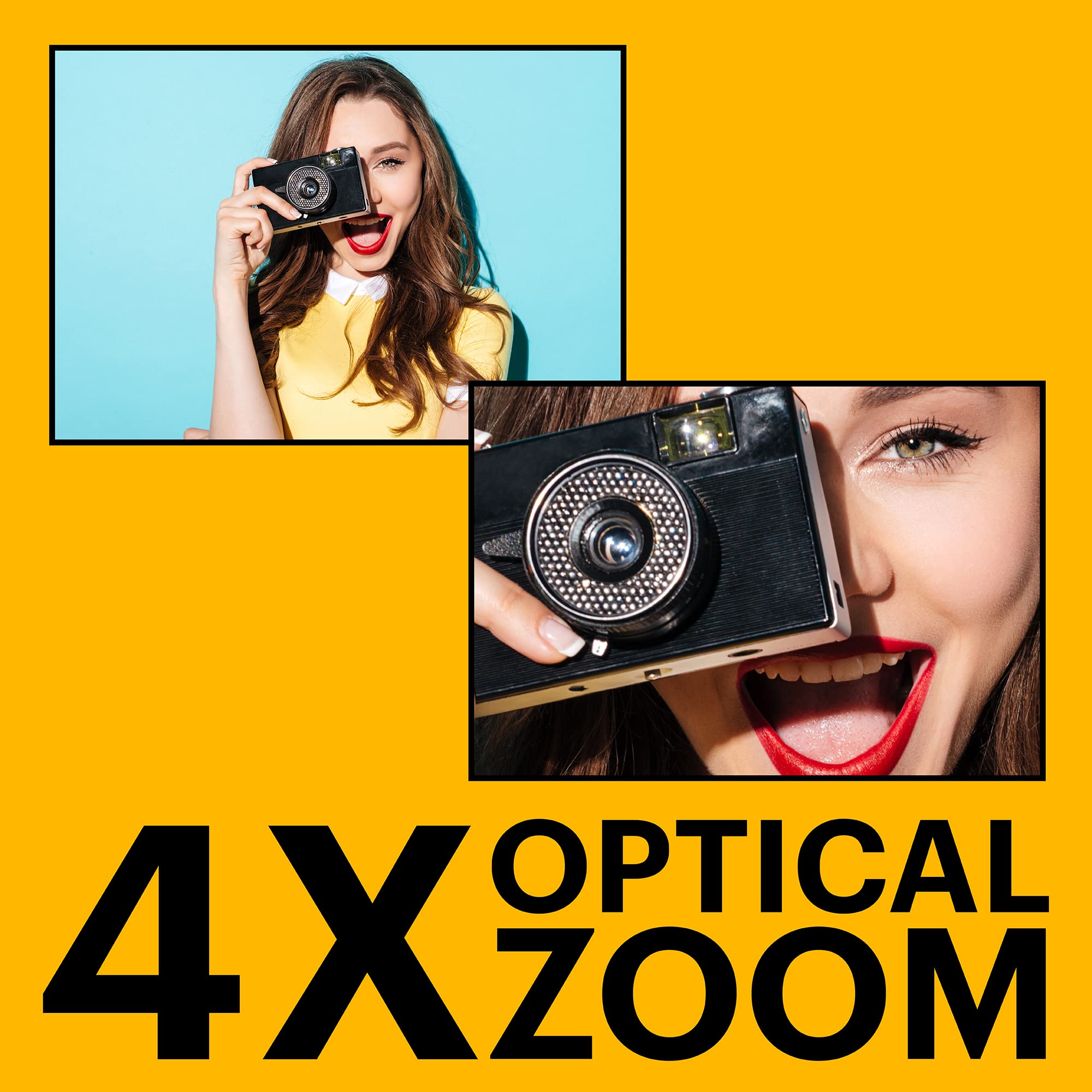 KODAK PIXPRO Friendly Zoom FZ45-BK 16MP Digital Camera with 4X Optical Zoom 27mm Wide Angle and 2.7