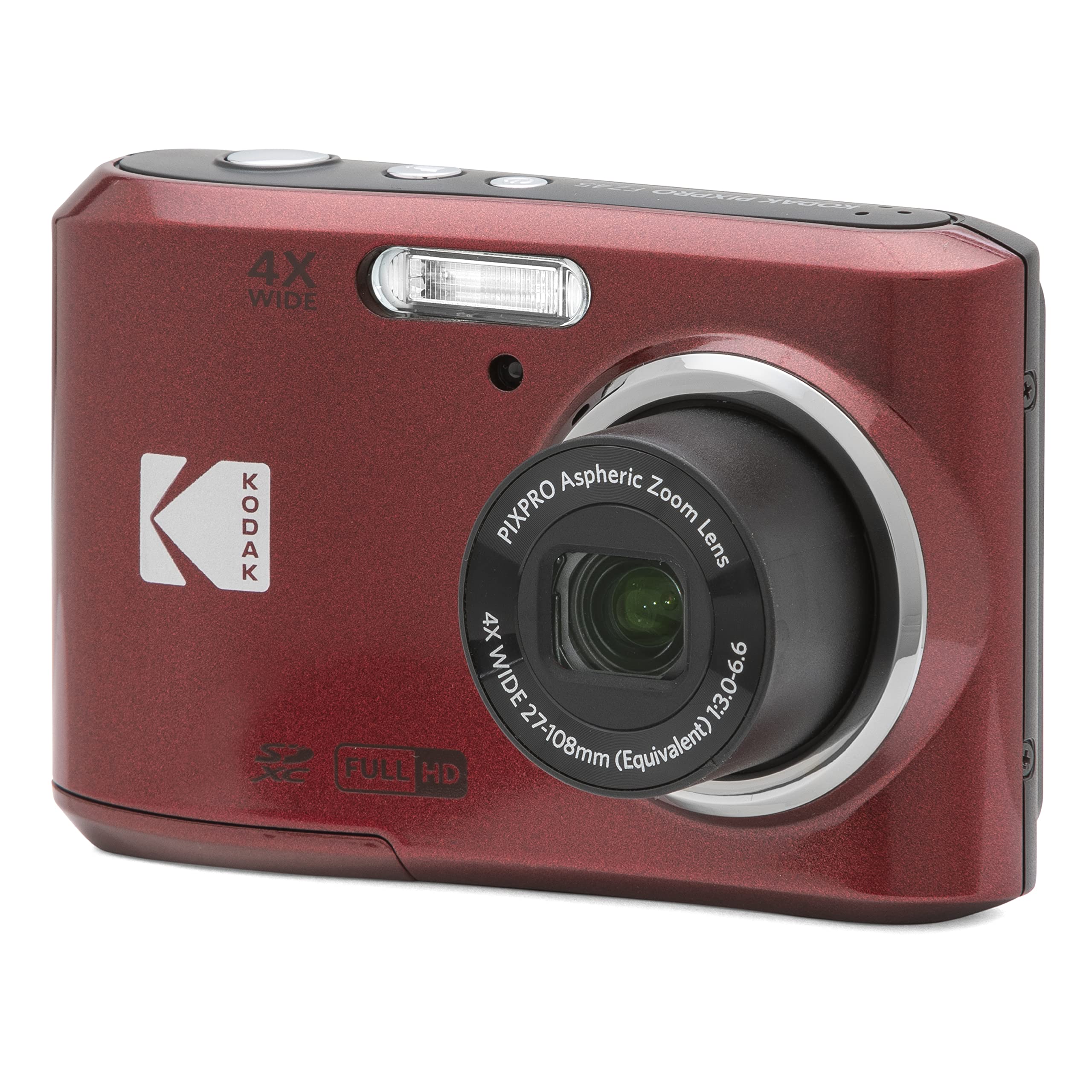 KODAK PIXPRO Friendly Zoom FZ45-BK 16MP Digital Camera with 4X Optical Zoom 27mm Wide Angle and 2.7″ LCD Screen (Black)