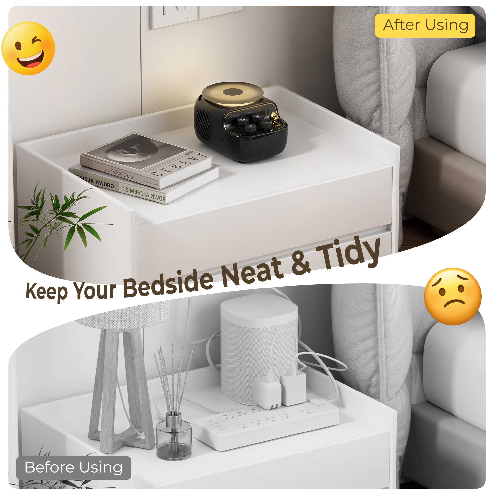 RichBird Speakers Bluetooth Wireless, 3 in 1 Protable Cute Speakers with Aromatic Tray, Vintage Record Player Look, Adjustable Ambient Lights for Home Office Decor, Gifts for Mother, Girlfriend, Men