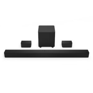 VIZIO V-Series All-in-one 2.1 Home Theater Sound Bar with DTS Virtual:X, Bluetooth, Built-in Subwoofer, Voice Assistant Compatible, Includes Remote Control – V21d-J8