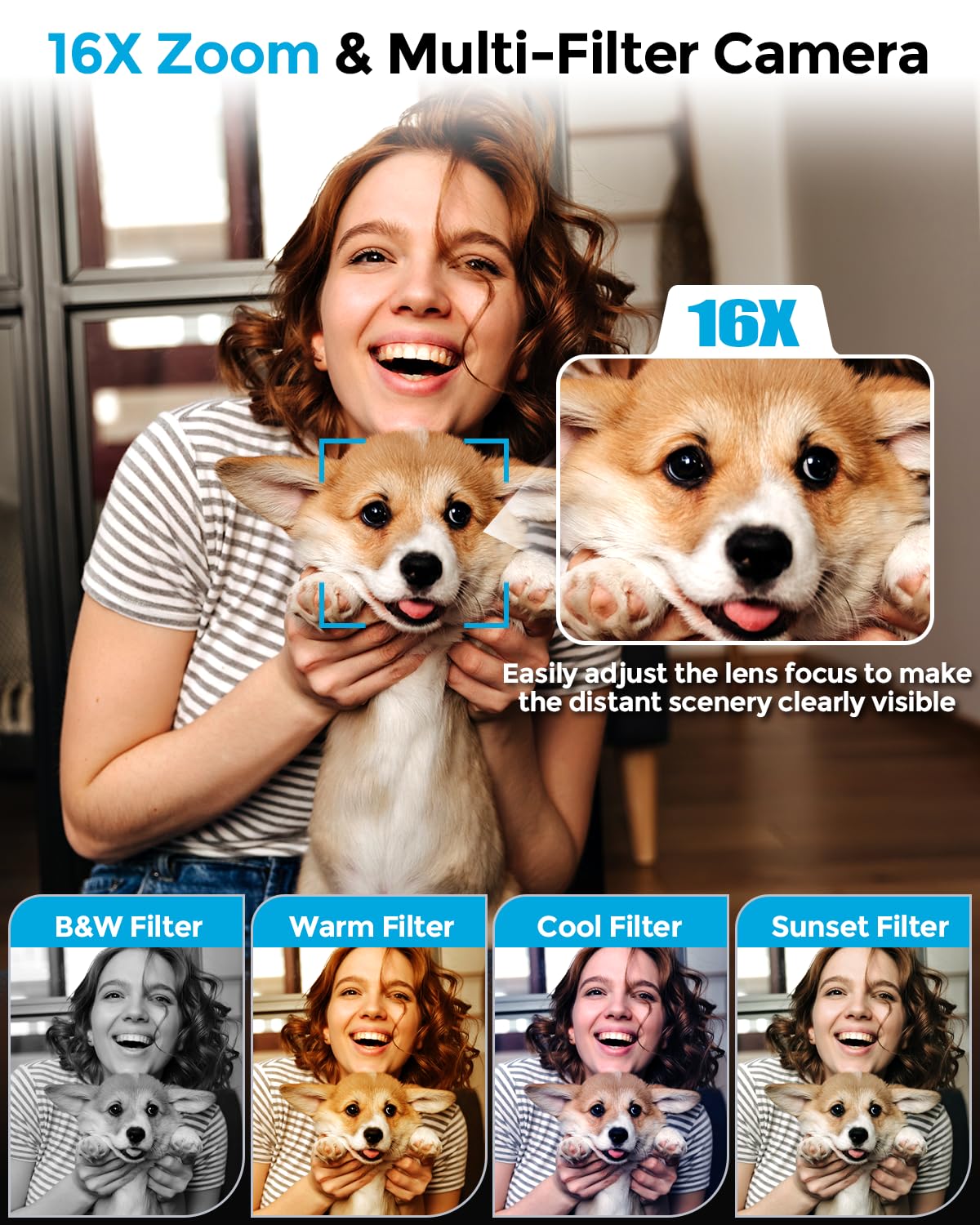 4K Digital Camera for Photography- 48MP Autofocus Vlogging Camera with 2.8