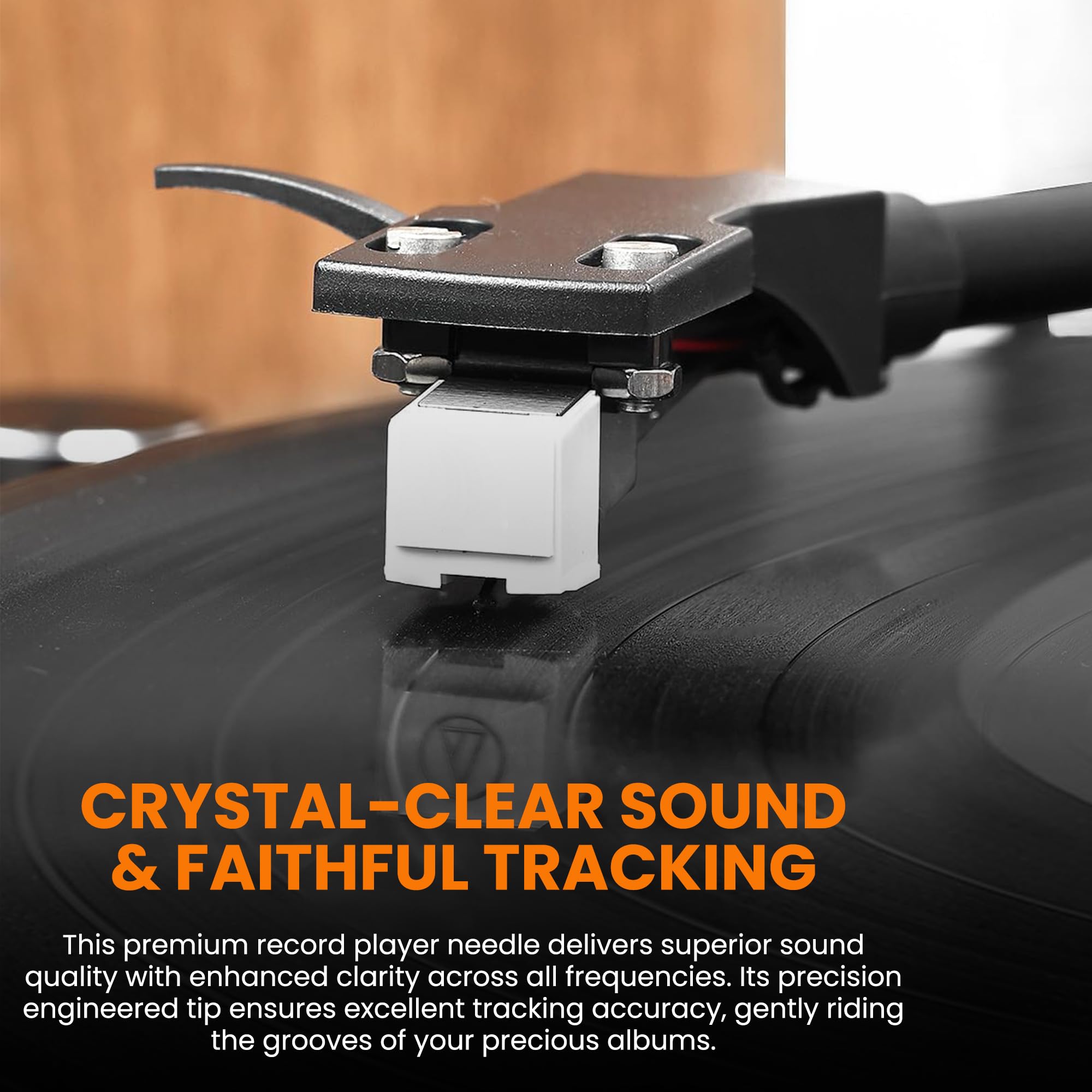Acrylic Turntable with Bluetooth 5.3 & Belt-Drive,Vinyl Record Player w/Carbon Tonearm, Heavy Base, Built-in Preamp, 33⅓/45 RPM, Aux-in Functionality, Wireless Streaming (ML-X10A Turntable)