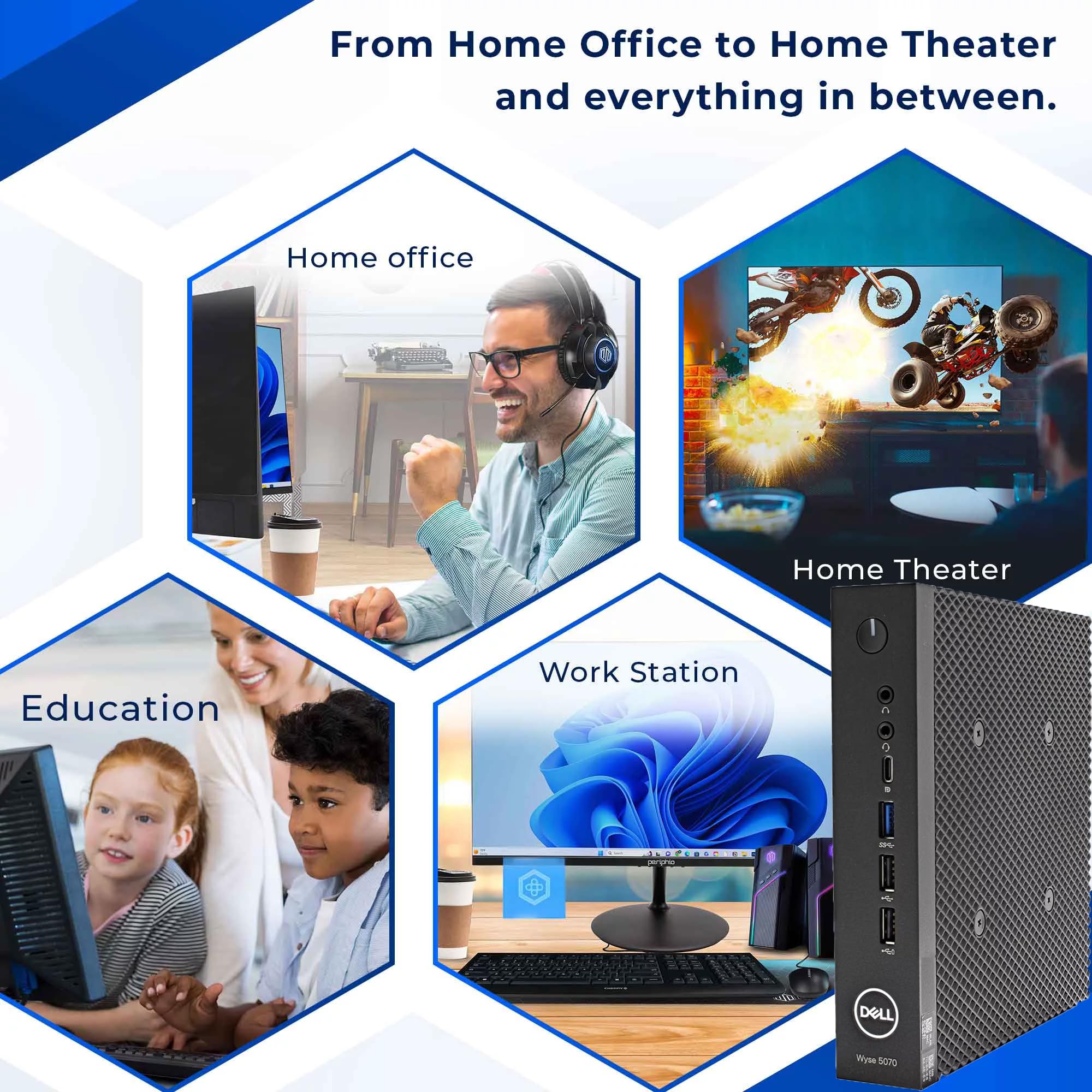 Dell Optiplex 7050 SFF Desktop PC Intel i7-7700 4-Cores 3.60GHz 32GB DDR4 1TB SSD WiFi BT HDMI Duel Monitor Support Windows 11 Pro Excellent Condition(Renewed)