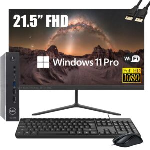 Dell Optiplex 7050 SFF Desktop PC Intel i7-7700 4-Cores 3.60GHz 32GB DDR4 1TB SSD WiFi BT HDMI Duel Monitor Support Windows 11 Pro Excellent Condition(Renewed)