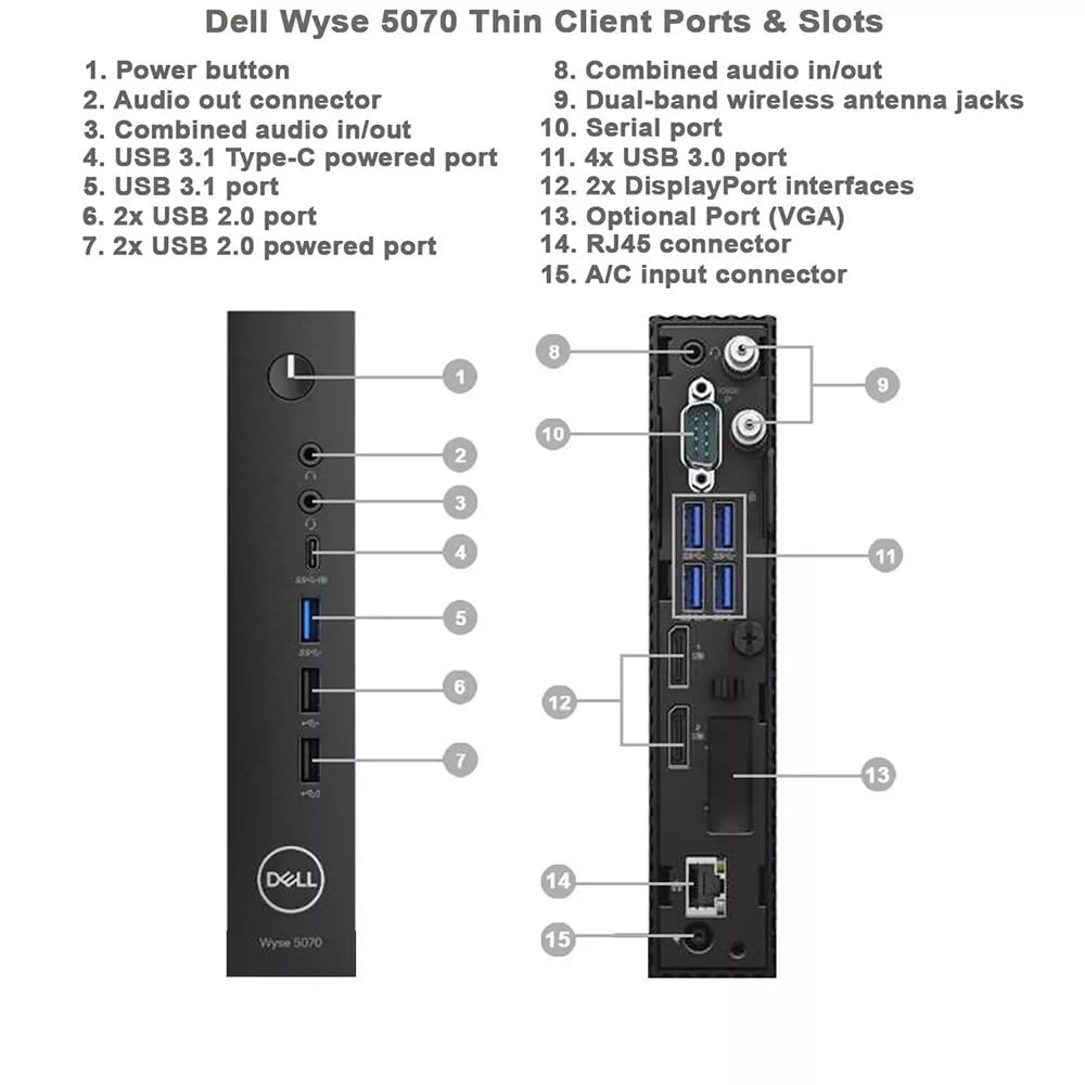 Dell Optiplex 7050 SFF Desktop PC Intel i7-7700 4-Cores 3.60GHz 32GB DDR4 1TB SSD WiFi BT HDMI Duel Monitor Support Windows 11 Pro Excellent Condition(Renewed)