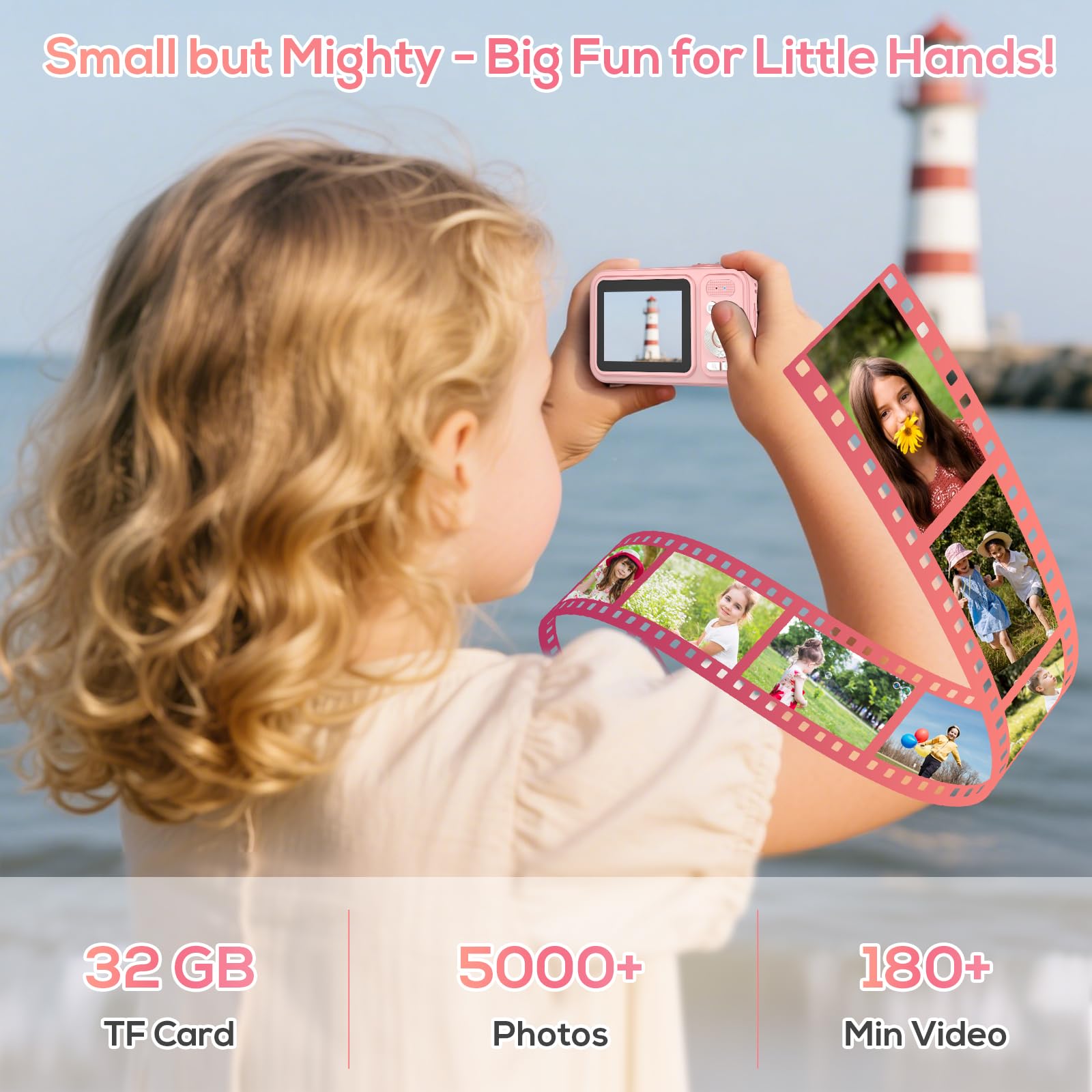 Digital Camera for Kids, WITYEAH 48MP FHD 1080P Point and Shoot Digital Cameras with 16X Zoom Anti-Shake, Compact Portable Cameras for Photography, for Boys Girls Teens Beginners