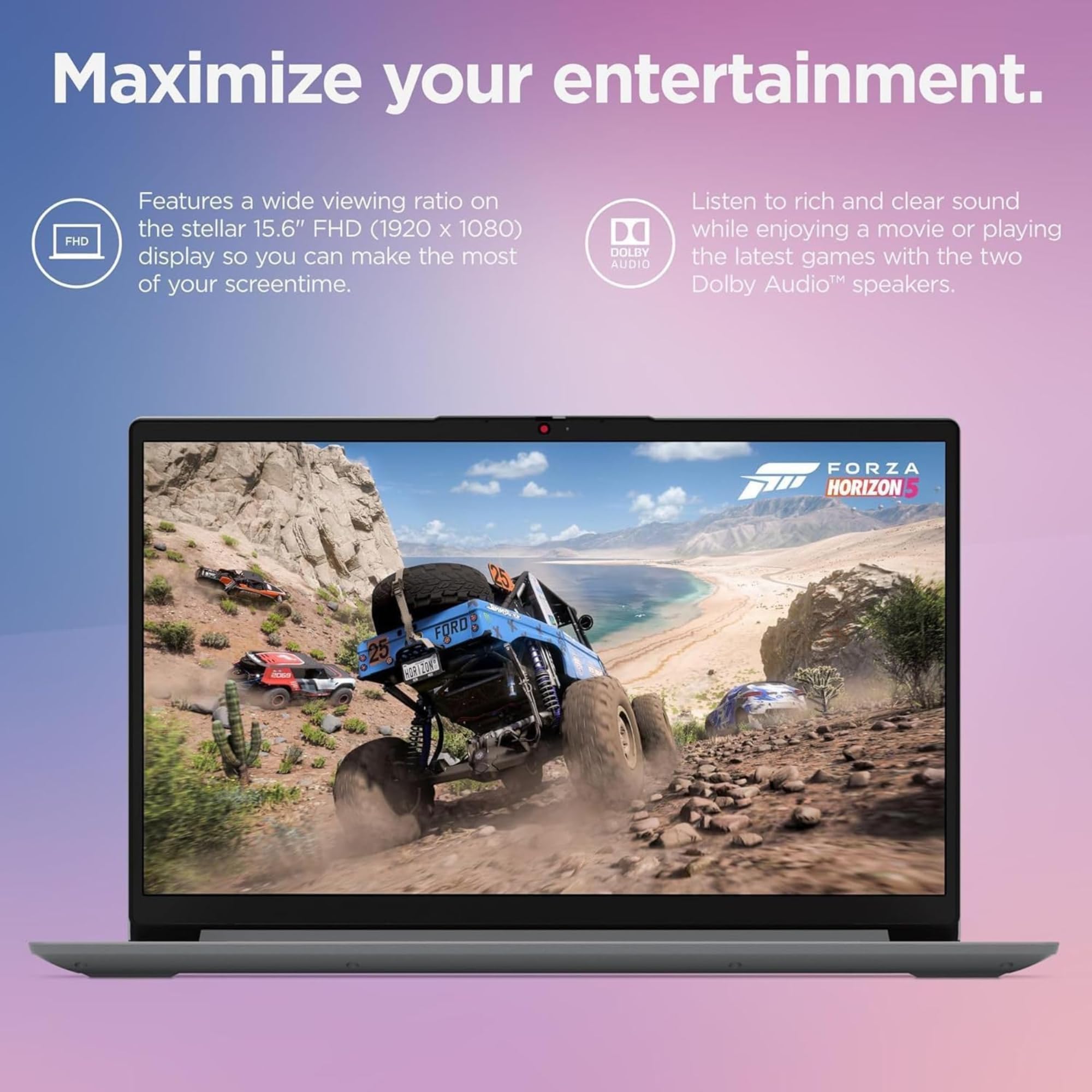 Lenovo IdeaPad 1i Laptop with Microsoft 365 Home and Business • 20GB RAM • 1TB Cloud Storage and 256GB SSD • Intel Core • 14 Anti-Glare Screen • WiFi-6 • 11HR Battery • Windows 11 • w/o Earbuds