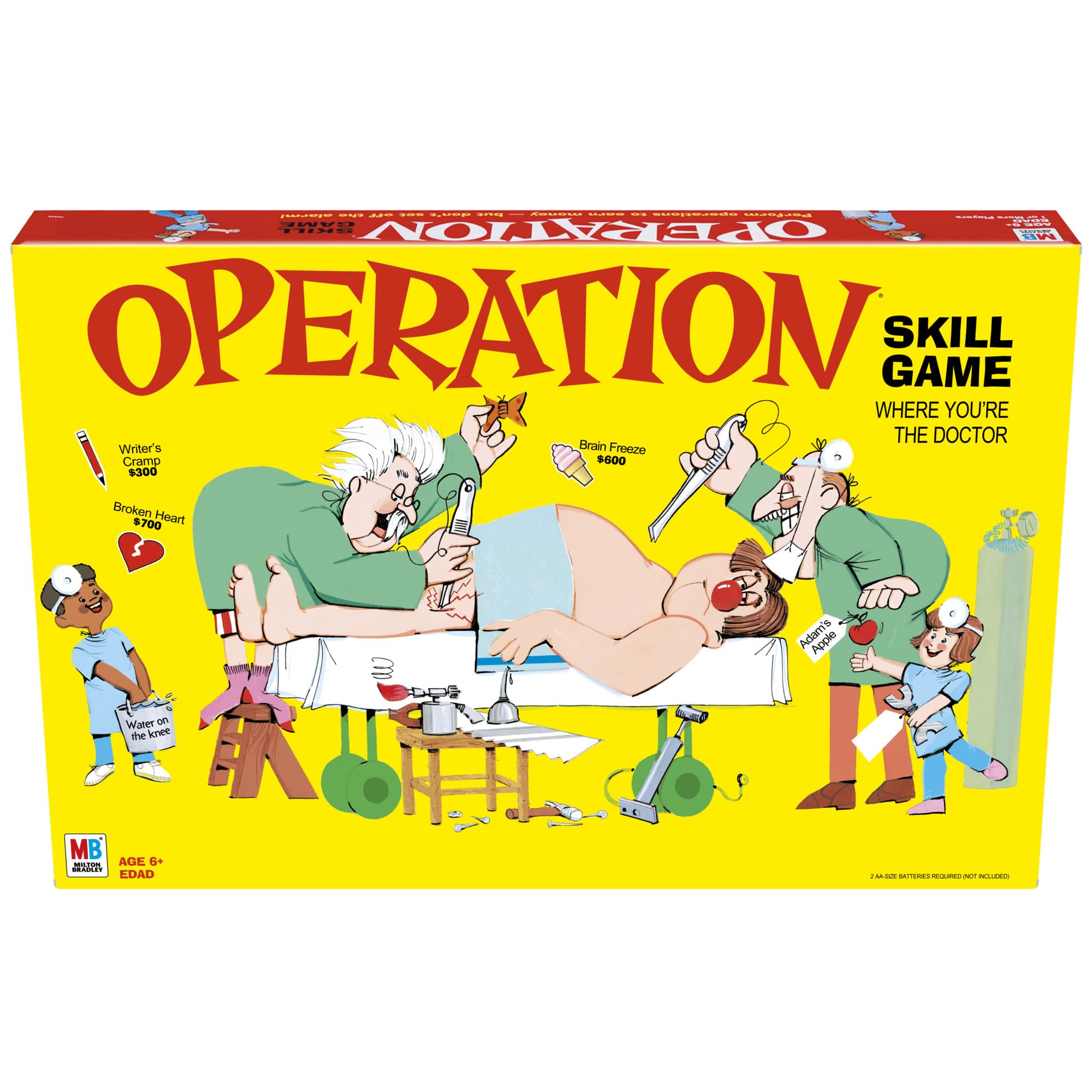 Operation Electronic Board Game, Family Games for Kids Ages 6+, Kids Board Games for 1+ Players, Funny Games for Kids, Kids Gifts (Amazon Exclusive)