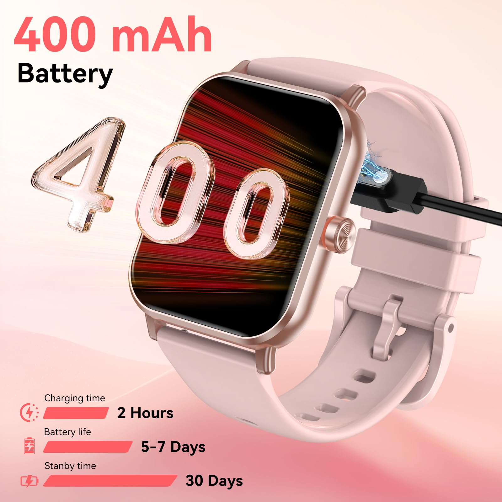 QONBINK Smart Watch for Men Women (Answer/Make Call) 1.85