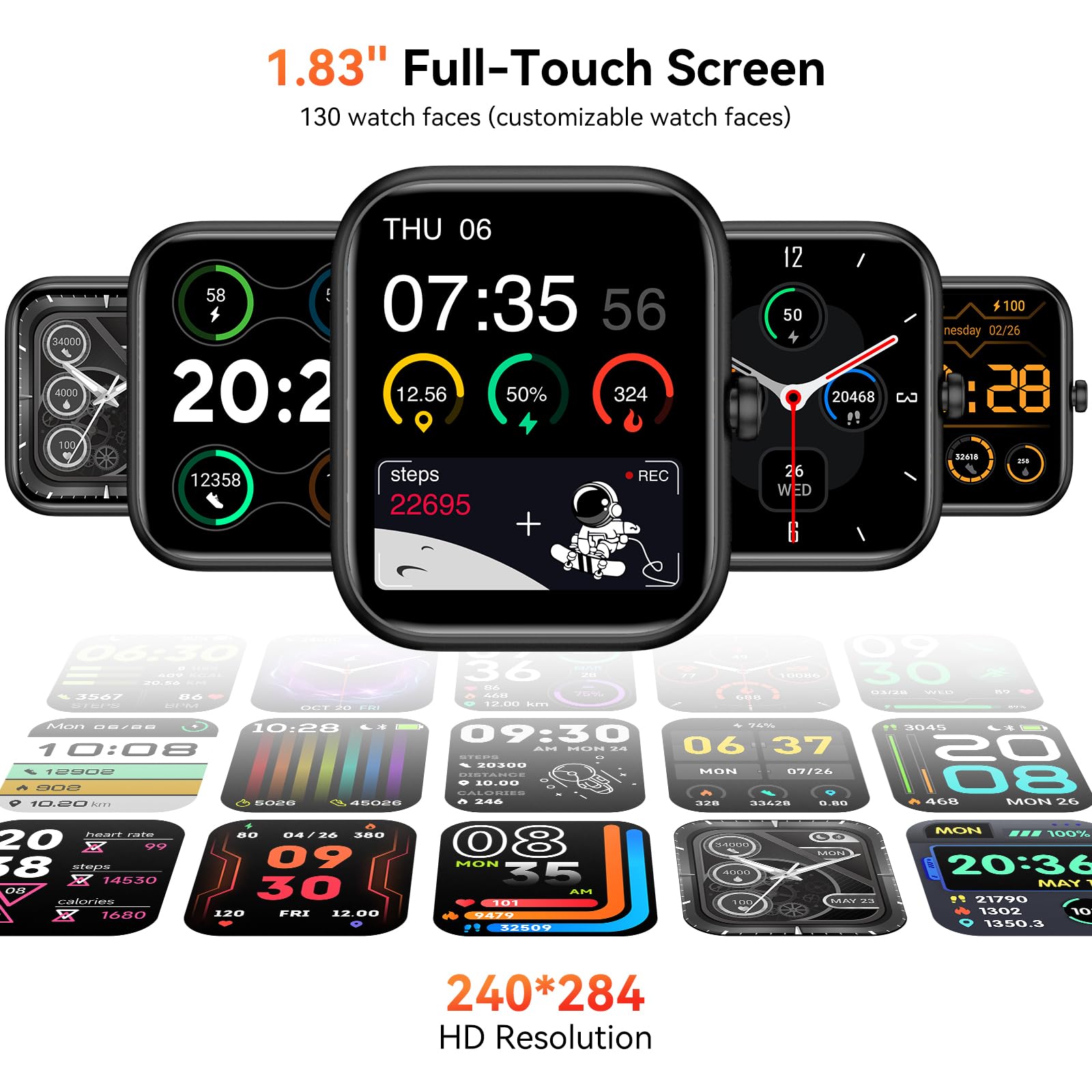 SENBONO Smart Watch with Alexa Built-in, 1.83