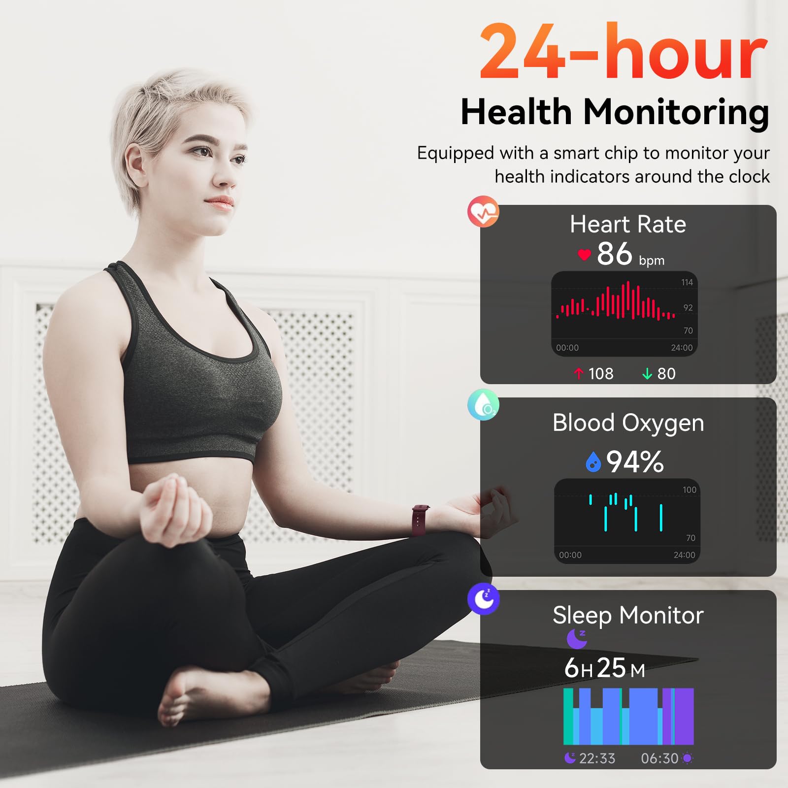 SENBONO Smart Watch with Alexa Built-in, 1.83