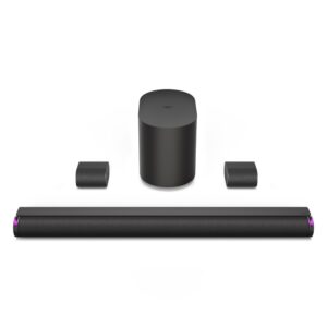 VIZIO 5.1.2 Elevate SE Soundbar, Wireless Subwoofer, Surround Sound w/Dolby Atmos & DTS:X, Bluetooth Speaker, QuickFit™ Compatible – SL512X-08 (New, 2024 Model)