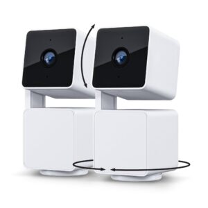 WYZE Cam Pan v3 Indoor/Outdoor IP65 1080P 360° Pan/Tilt/Zoom WiFi Smart Home Security Camera, Motion Tracking for Baby/Pet, Color Night Vision, Works with Alexa&Google Assistant, Free Expert Setup