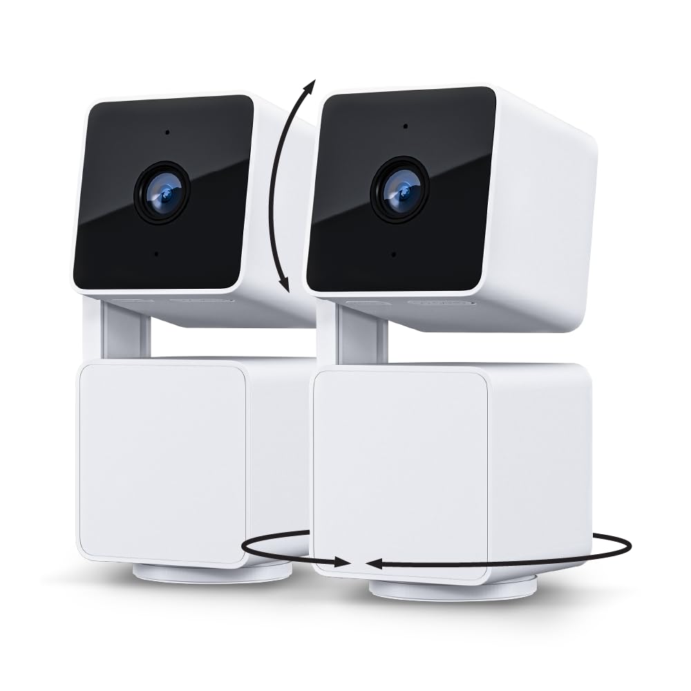 WYZE Cam Pan v3 Indoor/Outdoor IP65 1080P 360° Pan/Tilt/Zoom WiFi Smart Home Security Camera, Motion Tracking for Baby/Pet, Color Night Vision, Works with Alexa&Google Assistant, Free Expert Setup