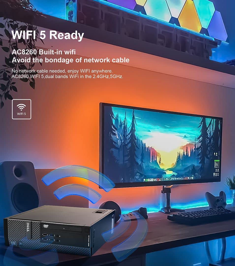 Dell OptiPlex 7020 Desktop Computer, 32GB Ram New 1TB SSD, Intel Quad Core i7 4790 up to 4.0GHz, AC8260 Built-in WiFi 5, Dual Monitor Supported, DVD-RW HDMI Windows 10 Pro (Renewed)
