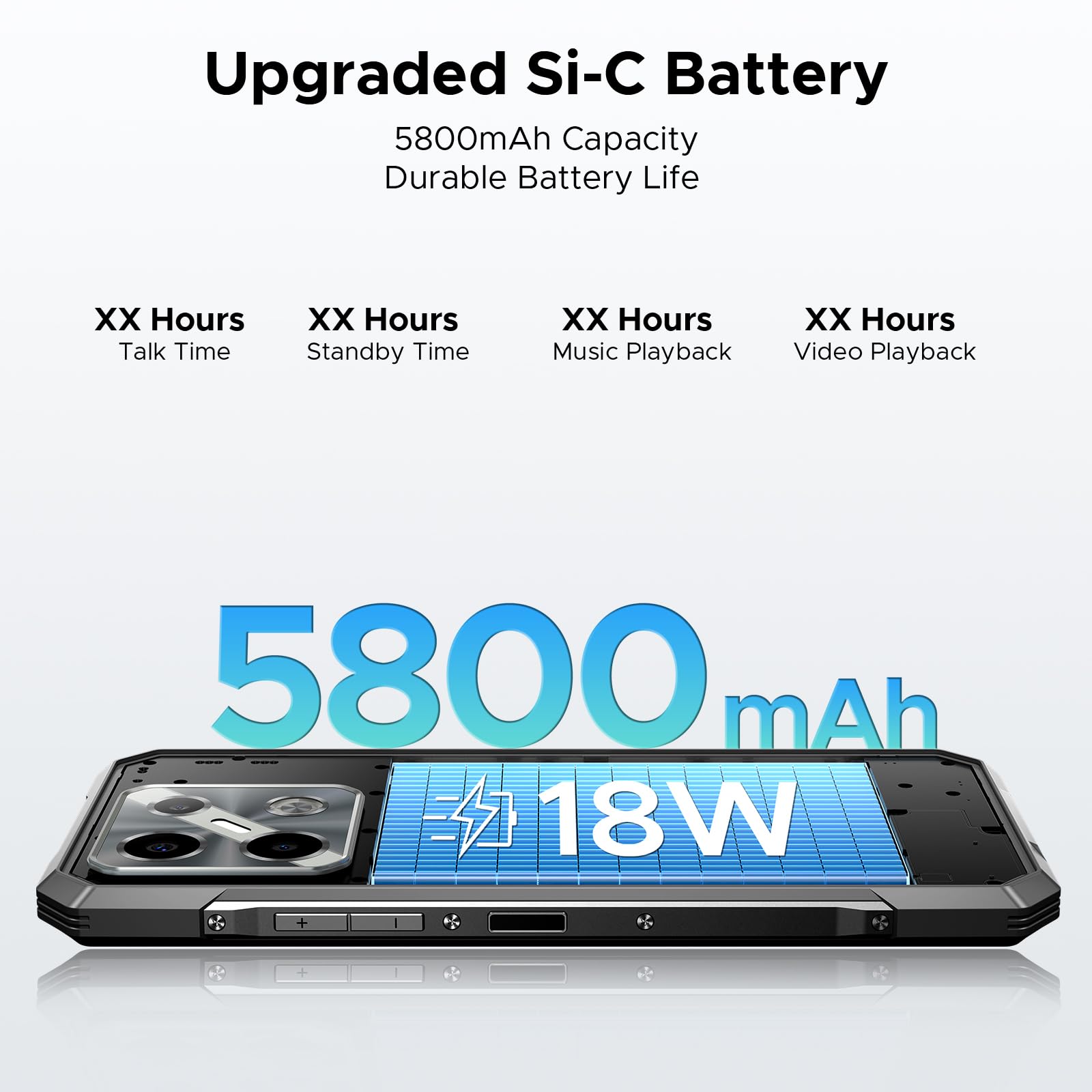DOOGEE Blade GT Play Rugged Smartphone 5G Unlocked with RGB LED Light Effect,20GB+256GB/2TB Rugged Cellphones, 6.72