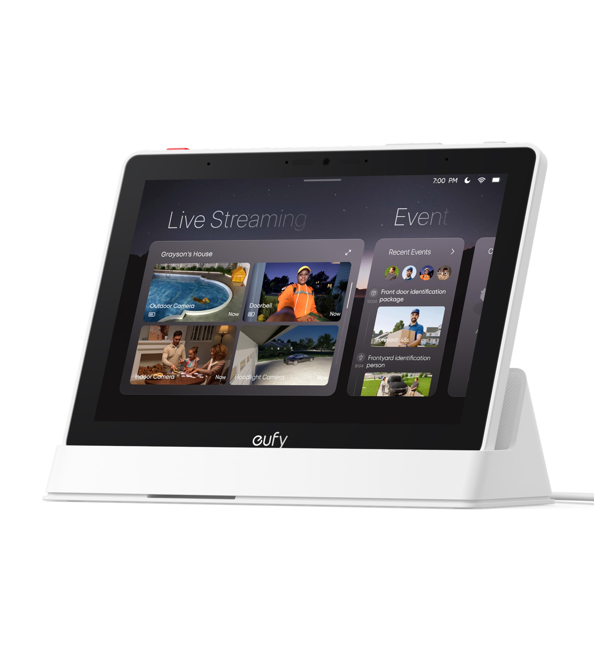 eufy Security eufy Smart Display E10, Smart Home Hub, 8″ Control Panel, Compatible Devices, Four Views on One Screen, Instant Door Alerts, Daily Event Reports, One Tap Control