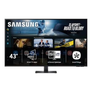 Samsung 32” Smart Monitor M7 (M70F) 4K UHD Display, Samsung Vision AI, Smart TV Apps, Gaming Hub, USB-C, HDMI and USB-A, Black, LS32FM702UNXZA, 2025