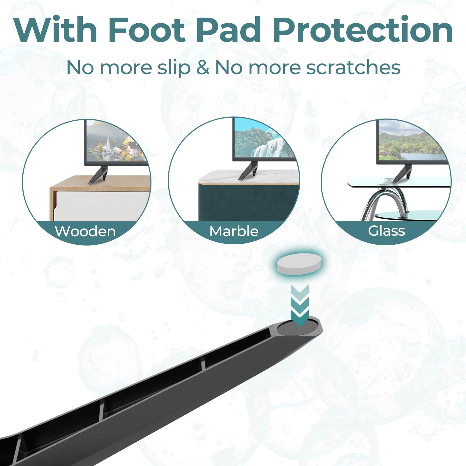 TV Stand Legs Exclusive for Vizio E32h-C1 D32x-D1 TV Model, Not Compatible with Other Devices, for Vizio TV Replacement Stand with Screws & Instructions, Easy to Install