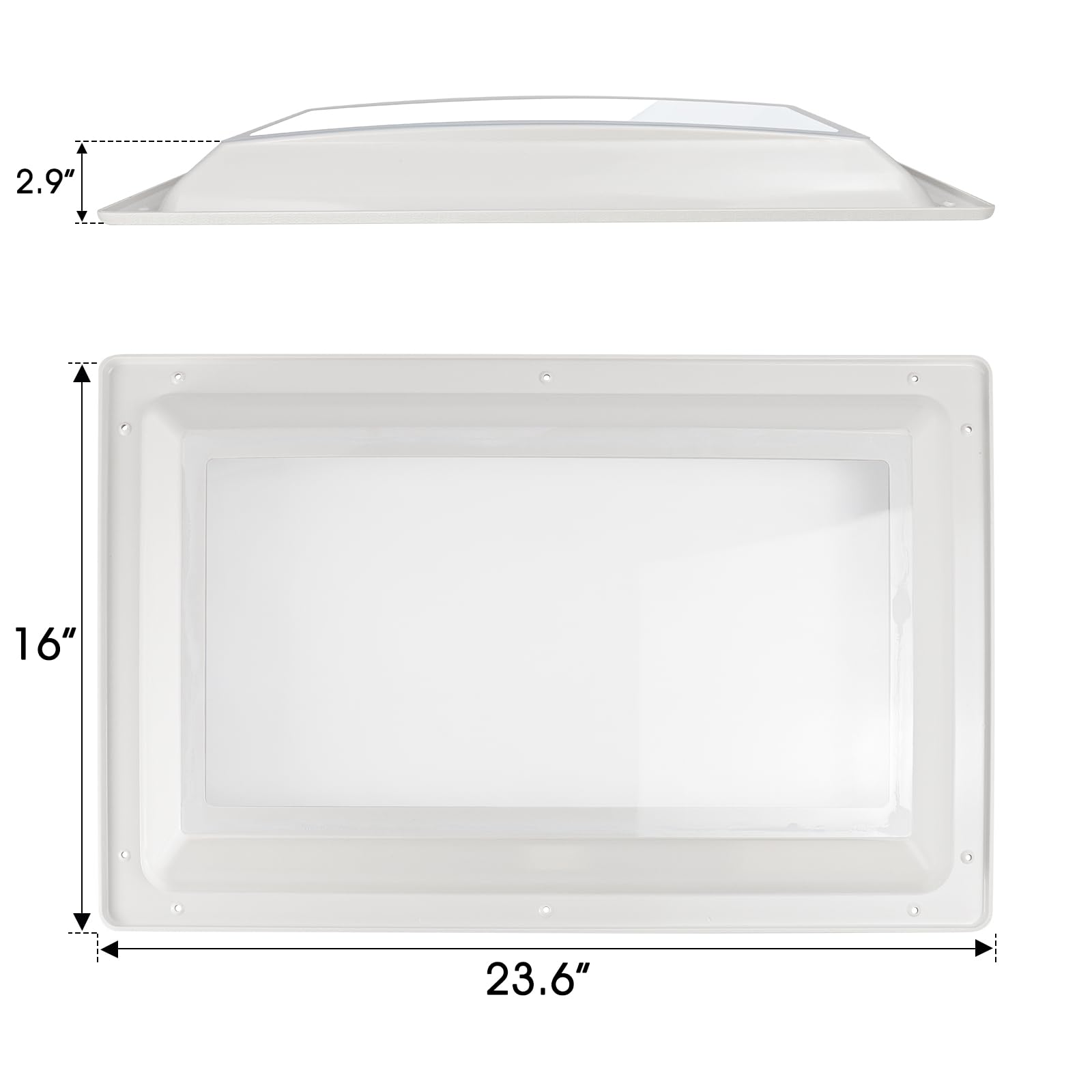 XMK RV Skylight Replacement Inner Dome, 14
