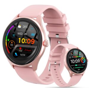 DIVOAZBVO Smart Watches for Women Men, 1.39″ HD IPS Touchscreen Smartwatch with 120 Sports Modes, Heart Rate/Sleep Monitor, IP67 Waterproof, Bluetooth Call & Music Control for iPhone/Android (Black)