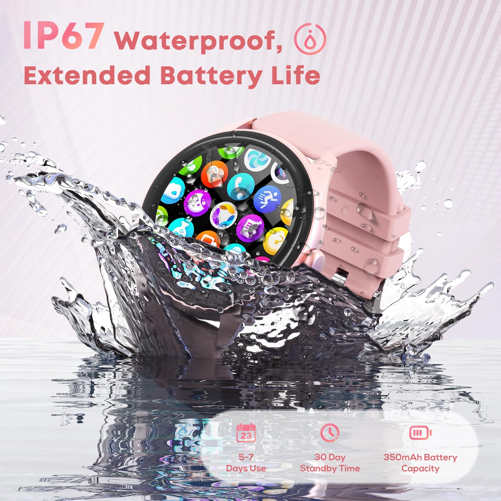 DIVOAZBVO Smart Watches for Women Men, 1.39