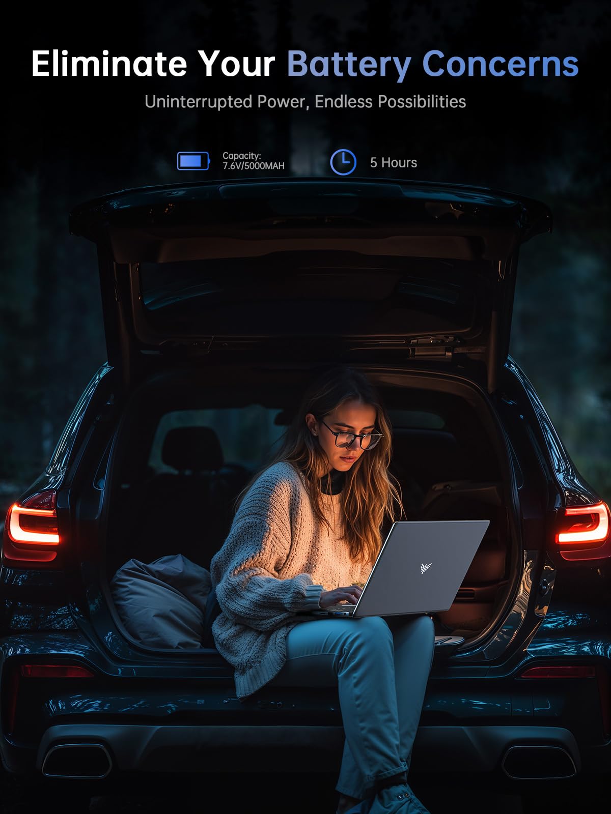 KAIGERR Laptop, Laptop Computer with Intel N97 Processor(Up to 3.6GHz), 16GB DDR4 512GB SSD Windows 11 Laptop for Home Business and Student, 1080P, USB3.2,Long Battery Life
