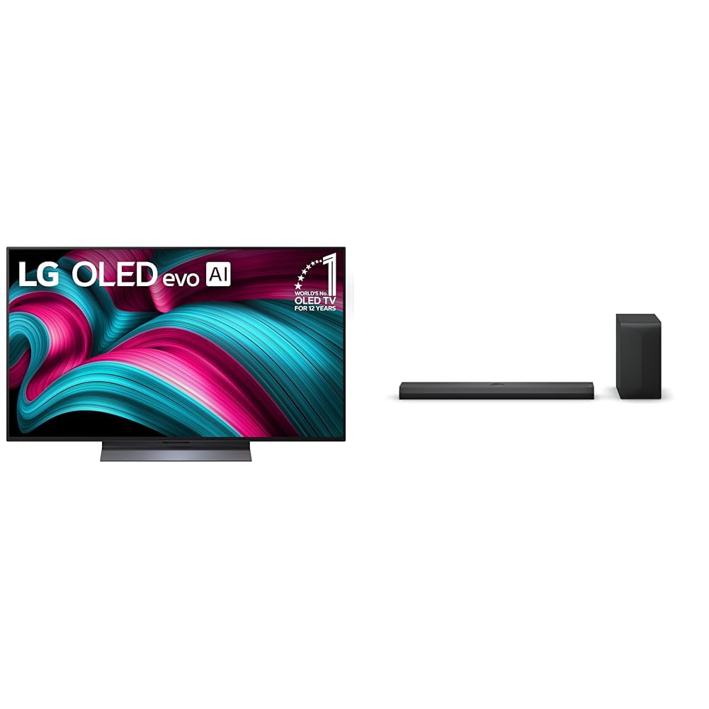LG 65-Inch Class OLED evo AI 4K C5 Series Smart TV w/Dolby Atmos, Dolby Vision, HDR10, AI Super Upscaling 4K, Filmmaker Mode, Wow Orchestra, Alexa Built-in (OLED65C5PUA, 2025)